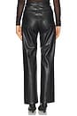 view 4 of 6 Shea Faux Leather Straight Pant in Black