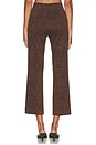 view 4 of 6 Irina Ponte Jacquard Kick Flare in Leopard