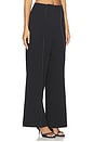 view 2 of 6 Irina Highrise Contrast Stitch Pant in Black