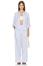 view 5 of 6 Chappell Stripe Poplin Pant in Baby Blue Stripe