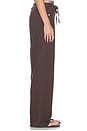 view 3 of 6 PANTALÓN PHOEBE  in Dark Brown Satin