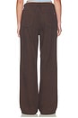 view 4 of 6 PANTALÓN PHOEBE  in Dark Brown Satin