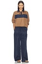 view 5 of 6 Claire Taffeta Pant in Deep Blue