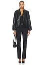 view 6 of 6 Sutton Ponte Cigarette Pant in Black