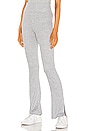 view 2 of 4 The Knit Rib Flare Pant in Light Grey