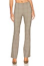view 1 of 4 Simone Plaid Flare Pant in Beige Plaid