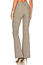 view 3 of 4 Simone Plaid Flare Pant in Beige Plaid