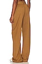 view 3 of 4 Shelly Wide Leg Wool Pant in Camel