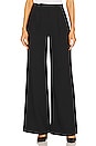 view 1 of 4 Shelly Wide Leg Crepe Pant in Black