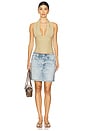 view 5 of 6 Miramar Terry Mini Skirt in Meadow Blue