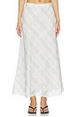 view 1 of 6 FALDA MAXI WREN in White Plaid