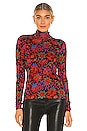view 1 of 4 Wallpaper Shaw Turtleneck in Red Multi