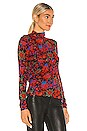 view 2 of 4 Wallpaper Shaw Turtleneck in Red Multi
