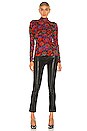 view 4 of 4 Wallpaper Shaw Turtleneck in Red Multi