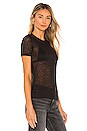 view 2 of 4 Valencia Dot Tee in Black