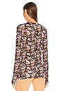 view 3 of 4 Sabeen Long Sleeve Top in Black Multi
