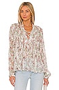 view 1 of 4 Sachi Floral Top in White Floral