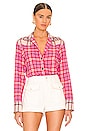 view 1 of 4 Jillian Plaid Shirt in Fuchsia Multi