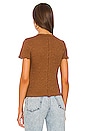 view 3 of 4 Gemma Short Sleeve Tee in Dark Brown