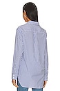 view 3 of 5 Maxine Button Down Shirt in Blue Stripe