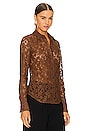 view 2 of 4 Yvette Lace Shirt in Mocha