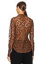view 3 of 4 Yvette Lace Shirt in Mocha