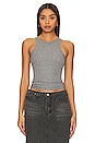 view 1 of 4 Essential Rib Tank in Heather Grey