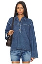 view 1 of 4 Emily Popover Shirt in Penny Wash