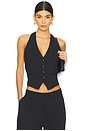 view 1 of 4 Ethel Halter Vest in Black