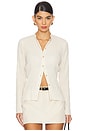 view 1 of 4 Belle Ruched Shirt in Ivory