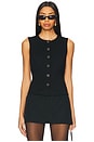 view 1 of 4 Ponte Irina Vest in Black