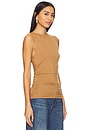 view 2 of 4 Luca Shirred Tank in Khaki