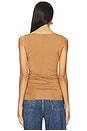 view 3 of 4 Luca Shirred Tank in Khaki