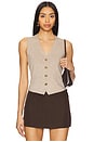 view 1 of 4 Ella Vest Top in Dark Taupe