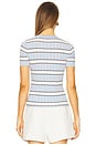 view 3 of 5 Eloise Short Sleeve Crew Tee in Light Blue Multi