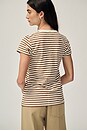 view 5 of 8 Slub Stripe Tee in Warm Brown
