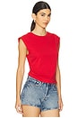 view 2 of 4 Mica Cropped Tank Top in Port Red