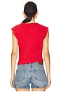 view 3 of 4 Mica Cropped Tank Top in Port Red