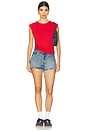 view 4 of 4 Mica Cropped Tank Top in Port Red