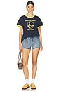 view 4 of 4 Montauk Boxy Ringer Tee in Navy