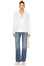 view 4 of 4 Blythe Poplin Shirt in White