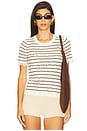 view 1 of 4 Chiara Stripe Tee in Ivory