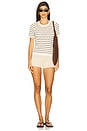 view 4 of 4 Chiara Stripe Tee in Ivory