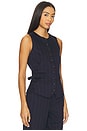 view 2 of 5 Irina Ponte Long Vest in Navy Multi