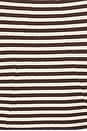 view 5 of 5 Luca Stripe Rib Baby Tee in Ivory Brown Multi