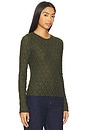 view 2 of 4 Ellie Lace Long Sleeve Tee in Army