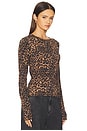 view 2 of 4 Luca Printed Long Sleeve in Leopard