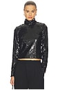 view 1 of 5 Lucy Sequin Turtleneck in Black