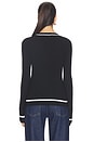view 3 of 4 Kassy Rib Henley Top in Black