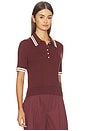 view 2 of 4 Laurie Tipped Short Sleeve Polo in Rosewood